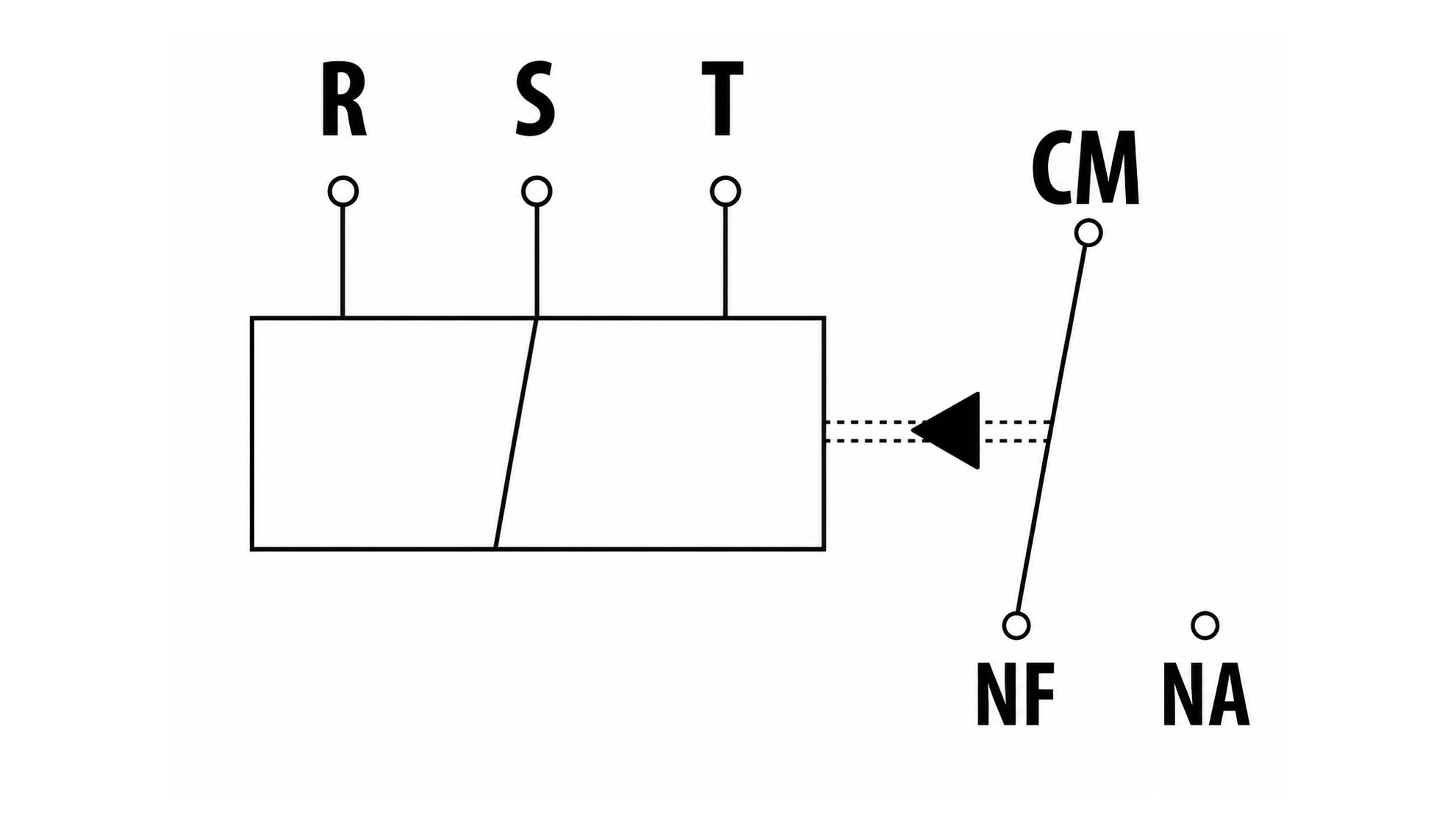 Esquema elétrico de Relé Falta de Fase